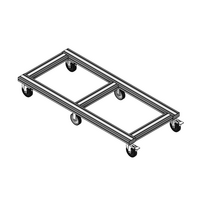 31-RPD5-5 MODULAR SOLUTIONS CASTER 5 IN, RIGID TOP PLATE TOP FLAT PLATE/BALL BEARING